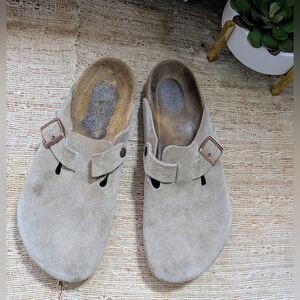 Birkenstock Tan Suede Loafers